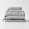 Paros Bath Towel Set - Limestone -Homewares Shop paros towel stack limetsone 2