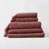 Paros Bath Towel Set - Mahogany -Homewares Shop paros towel stack mahogany