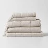 Paros Bath Towel Set - Natural -Homewares Shop paros towel stack natural 2