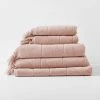 Paros Bath Towel Set - Pink Clay -Homewares Shop paros towel stack pink clay 3