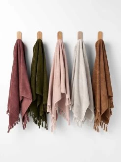 Paros Bath Towel Set - Mahogany 17 Paros Bath Towel Set - Mahogany -Homewares Shop paros towels mahogany khaki pink clay natural caramel 1
