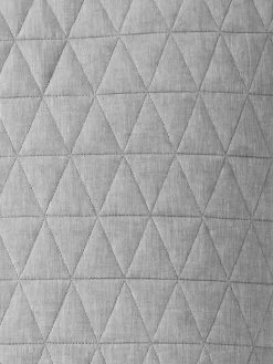 Chambray Quilted Quilt Cover - Dove -Homewares Shop quilted chambray detail dove 3