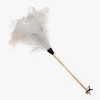 White Ostrich Feather Duster -Homewares Shop redecker white ostrich feather duster 70cm