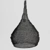 Bulb Pendant Large - Black -Homewares Shop rubystar large bulb crochet lamp black 1