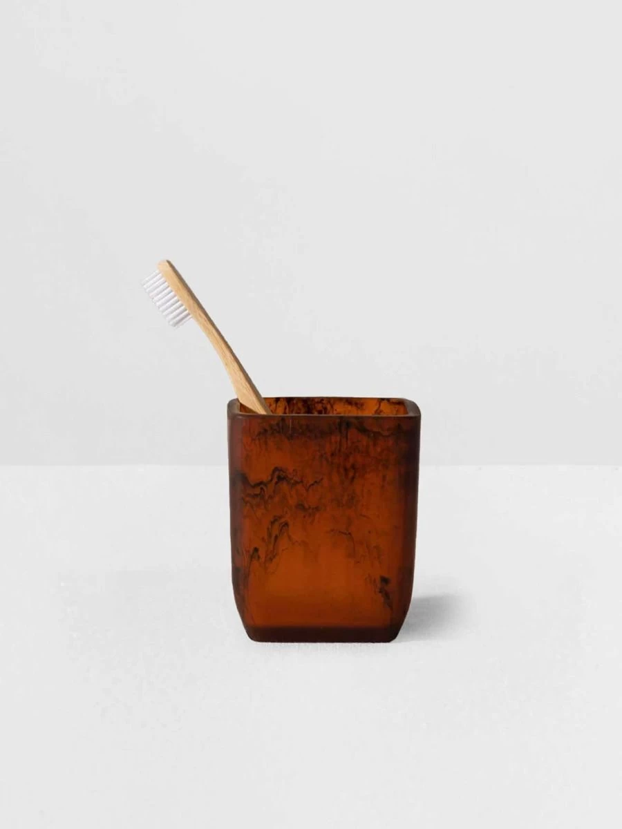 Flow Toothbrush Holder - Amber 3 Flow Toothbrush Holder - Amber