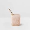 Flow Toothbrush Holder - Peach Blush -Homewares Shop saarde flow resin toothbrush holder peach blush 1