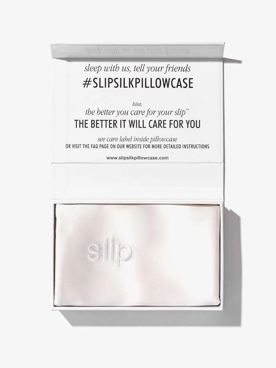 Slip Silk Pillowcase - White 7 Slip Silk Pillowcase - White - Image 5