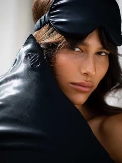 Slip Silk Pillowcase - Navy 11 Slip Silk Pillowcase - Navy -Homewares Shop slip pillowcases mask 7