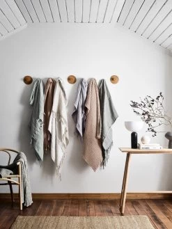 Vintage Linen Fringe Throw - Limestone 9 Vintage Linen Fringe Throw - Limestone -Homewares Shop throws limestone pink white lilac dove 1