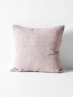 Vintage Linen Fringe Cushion - Dusk -Homewares Shop vintage linen fringe cushion dusk