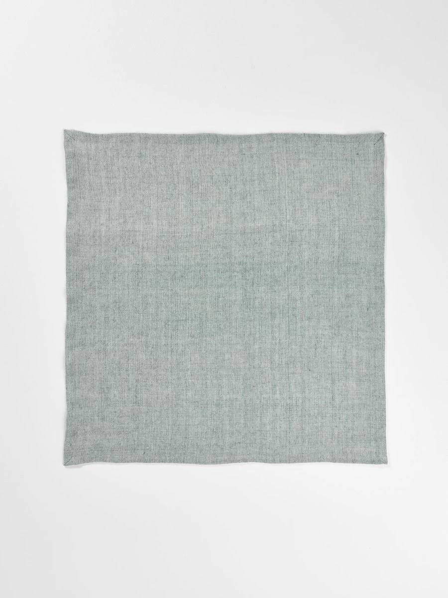 Vintage Linen Napkins Set Of 4 - Limestone 6 Vintage Linen Napkins Set Of 4 - Limestone - Image 4