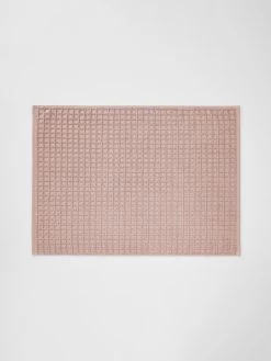 Waffle Bath Mat - Pink Clay