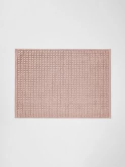 Waffle Bath Towel Set - Pink Clay 10 Waffle Bath Towel Set - Pink Clay -Homewares Shop waffle bath mat clay 1