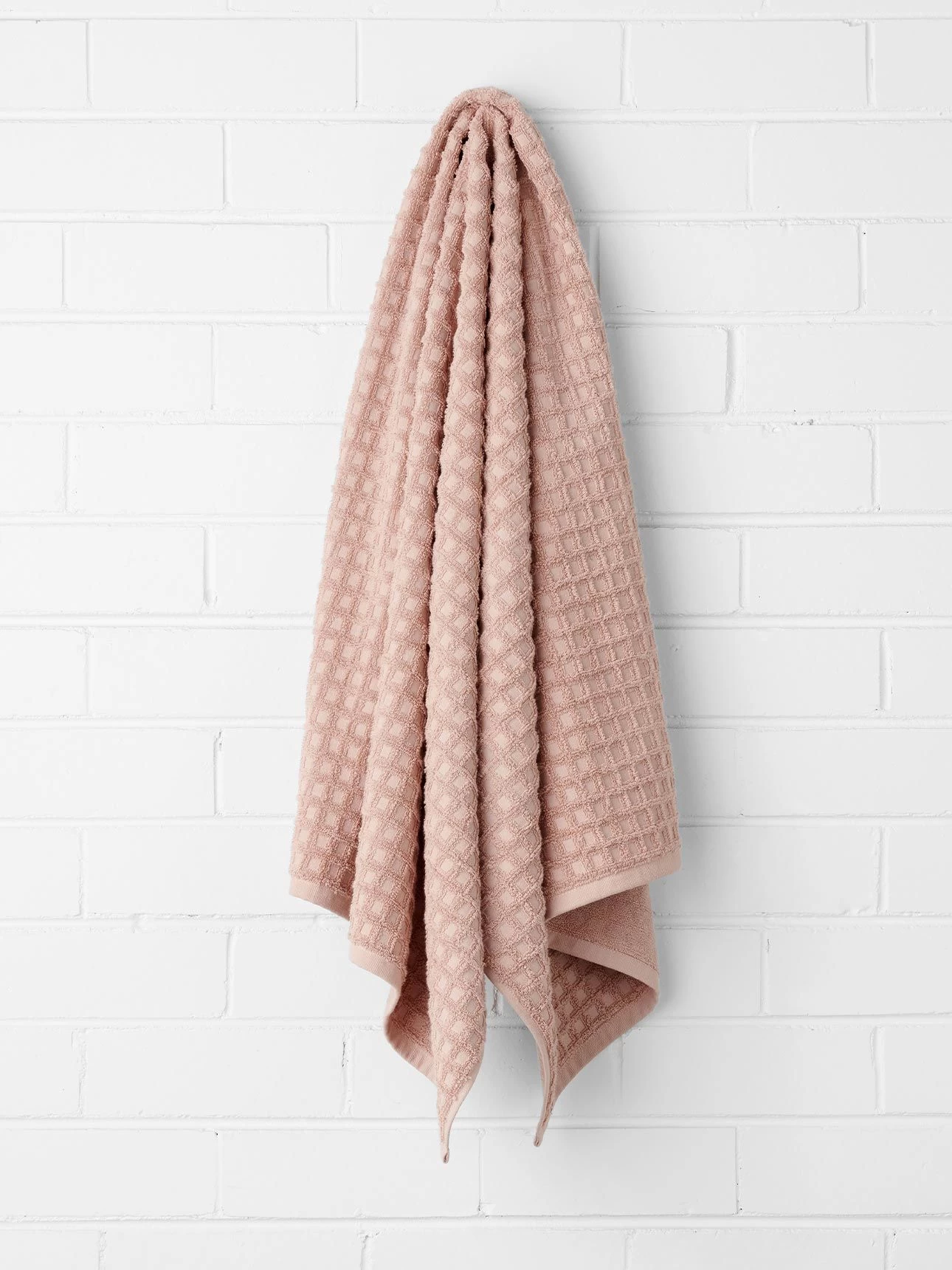 Waffle Bath Towel - Pink Clay 3 Waffle Bath Towel - Pink Clay