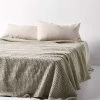 Waffle Bed Cover - Feather -Homewares Shop waffle bed cover feather