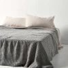 Waffle Bed Cover - Smoke -Homewares Shop waffle bed cover smoke