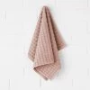 Waffle Hand Towel - Pink Clay