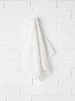 Waffle Hand Towel - White