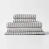 Waffle Bath Towel Set - Dove 1 Waffle Bath Towel Set - Dove -Homewares Shop waffle towel stack dovegrey