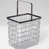 Yamazaki Tower Laundry Basket - Black -Homewares Shop yamazaki tower laundry wire basket black 1