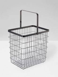 Yamazaki Tower Laundry Basket - Black