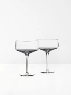 Zone Denmark Rocks Cocktail Crystal Glasses Low Set Of 2