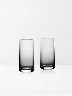 Zone Denmark Rocks Highball Crystal Glasses Set Of 2